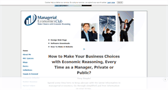 Desktop Screenshot of managerial-economics-club.com