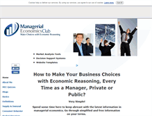 Tablet Screenshot of managerial-economics-club.com